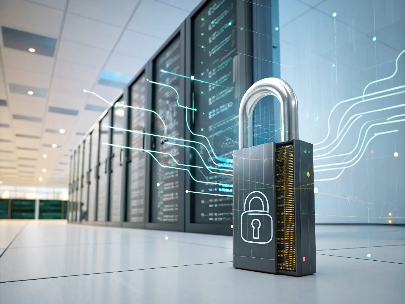 A visual representation of a secure server with an SSL certificate icon, emphasizing Xlabdev's commitment to providing free SSL certificates for all hosting plans.